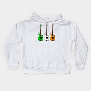 Bass Guitar Irish Flag Bassist St Patrick's Day Kids Hoodie